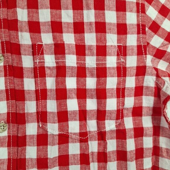 Members mark 14/16 Red and White Plead Tees - Picture 3 of 5